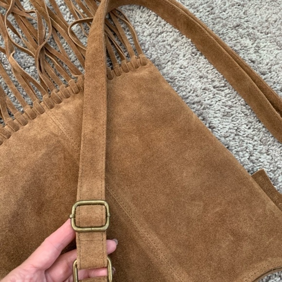 NWOT Musse & Cloud Suede Fringed Bag - Picture 7 of 7